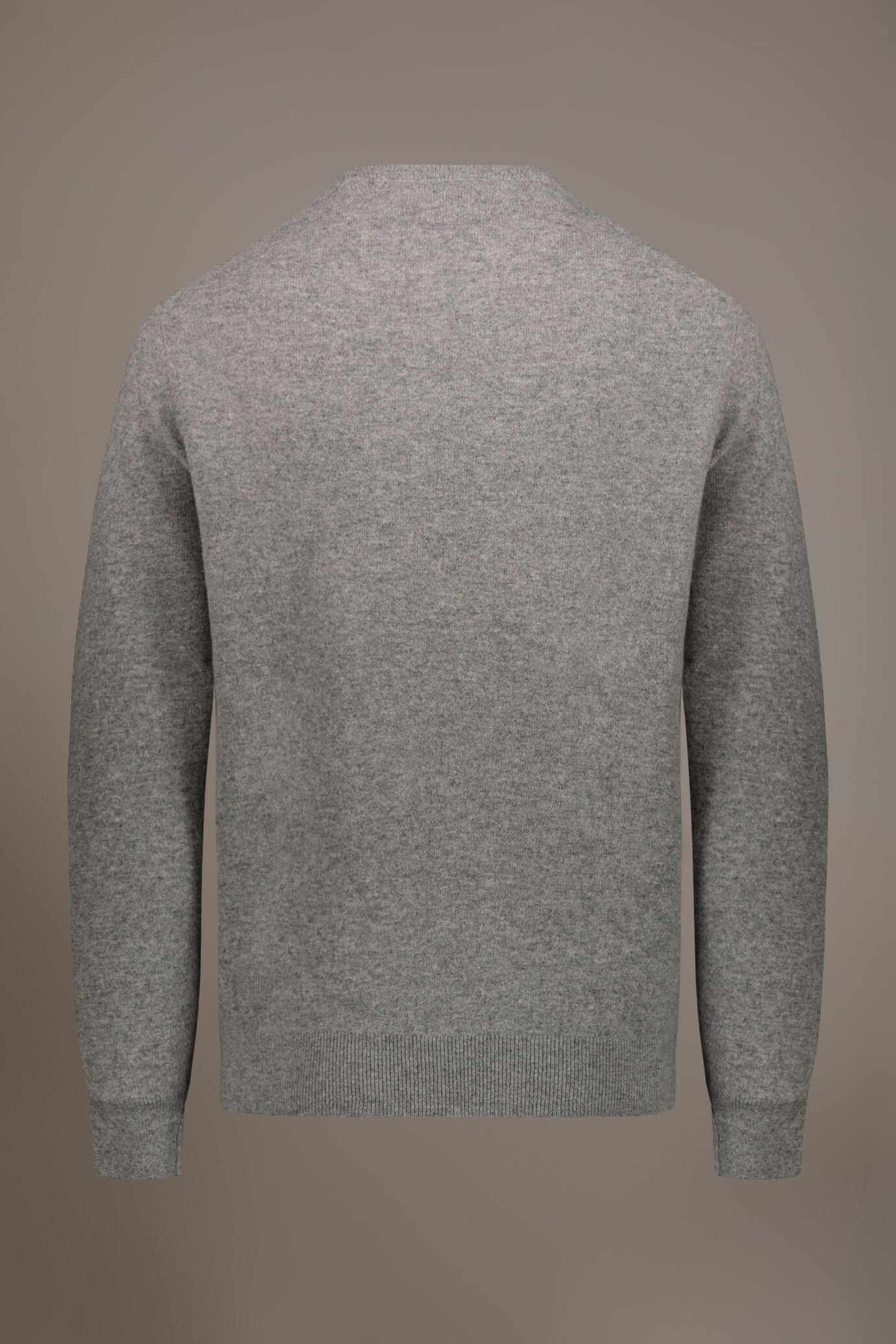 Round neck lambswool blend sweater