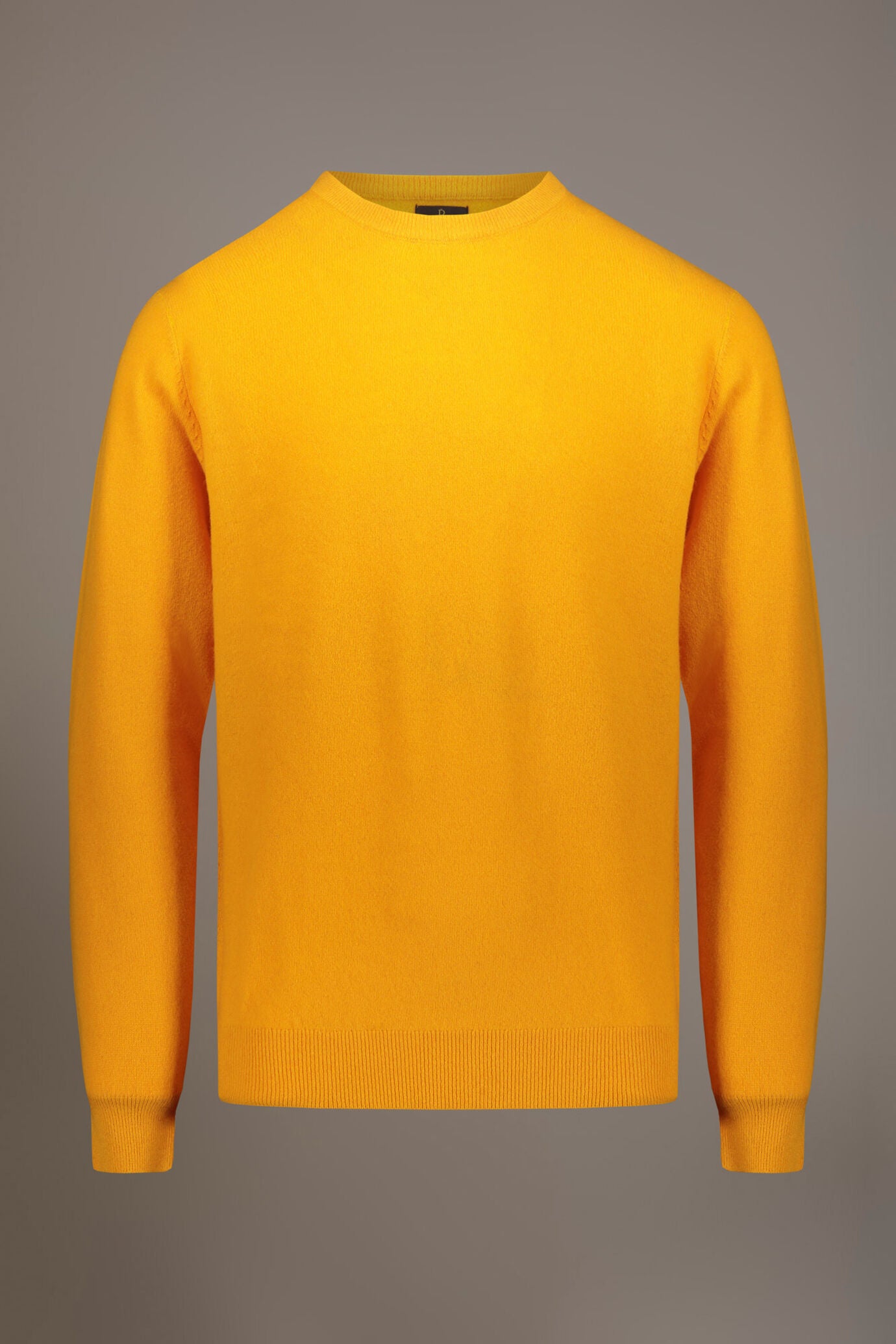 Round neck lambswool blend sweater