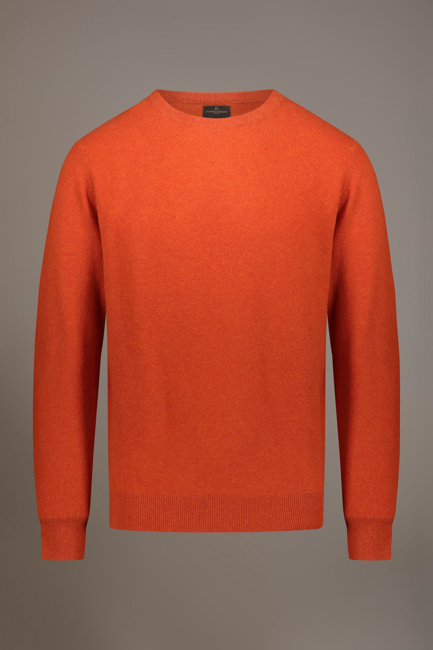 Round neck lambswool blend sweater