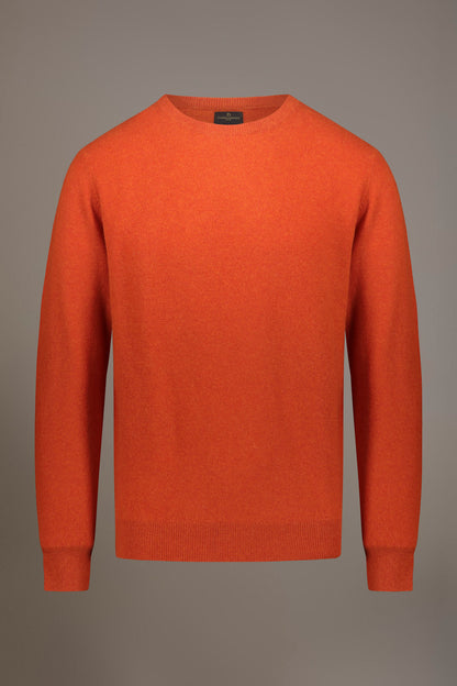 Round neck lambswool blend sweater