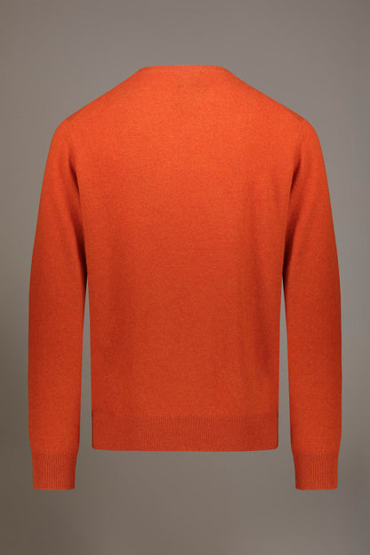 Round neck lambswool blend sweater
