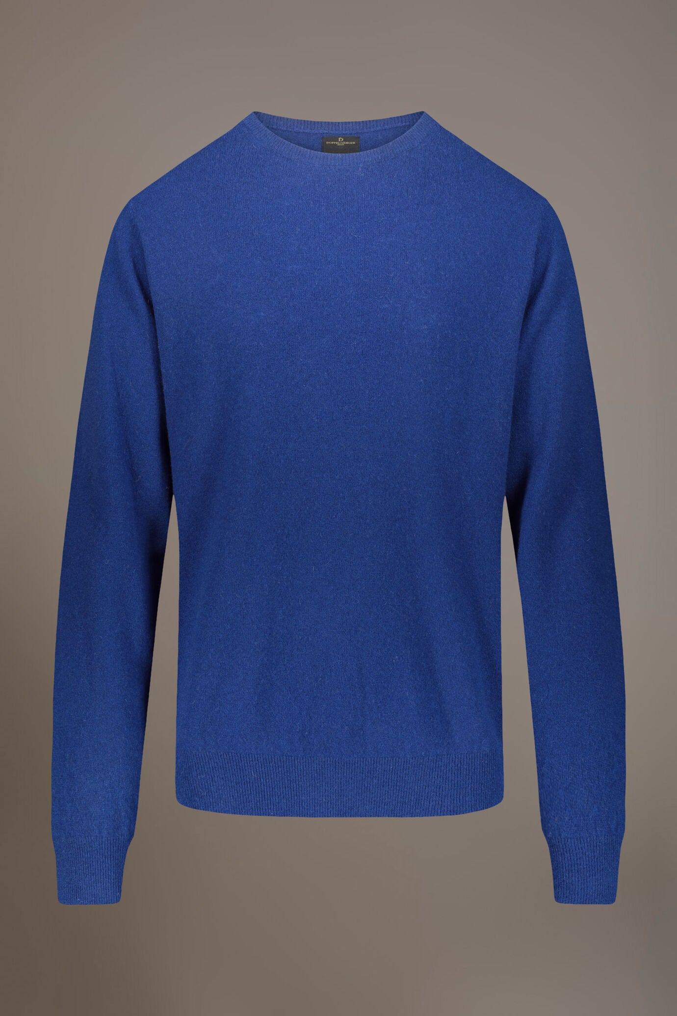 Round neck lambswool blend sweater