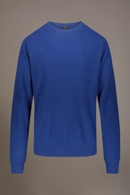 Round neck lambswool blend sweater