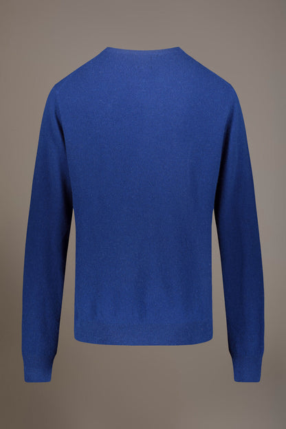 Round neck lambswool blend sweater
