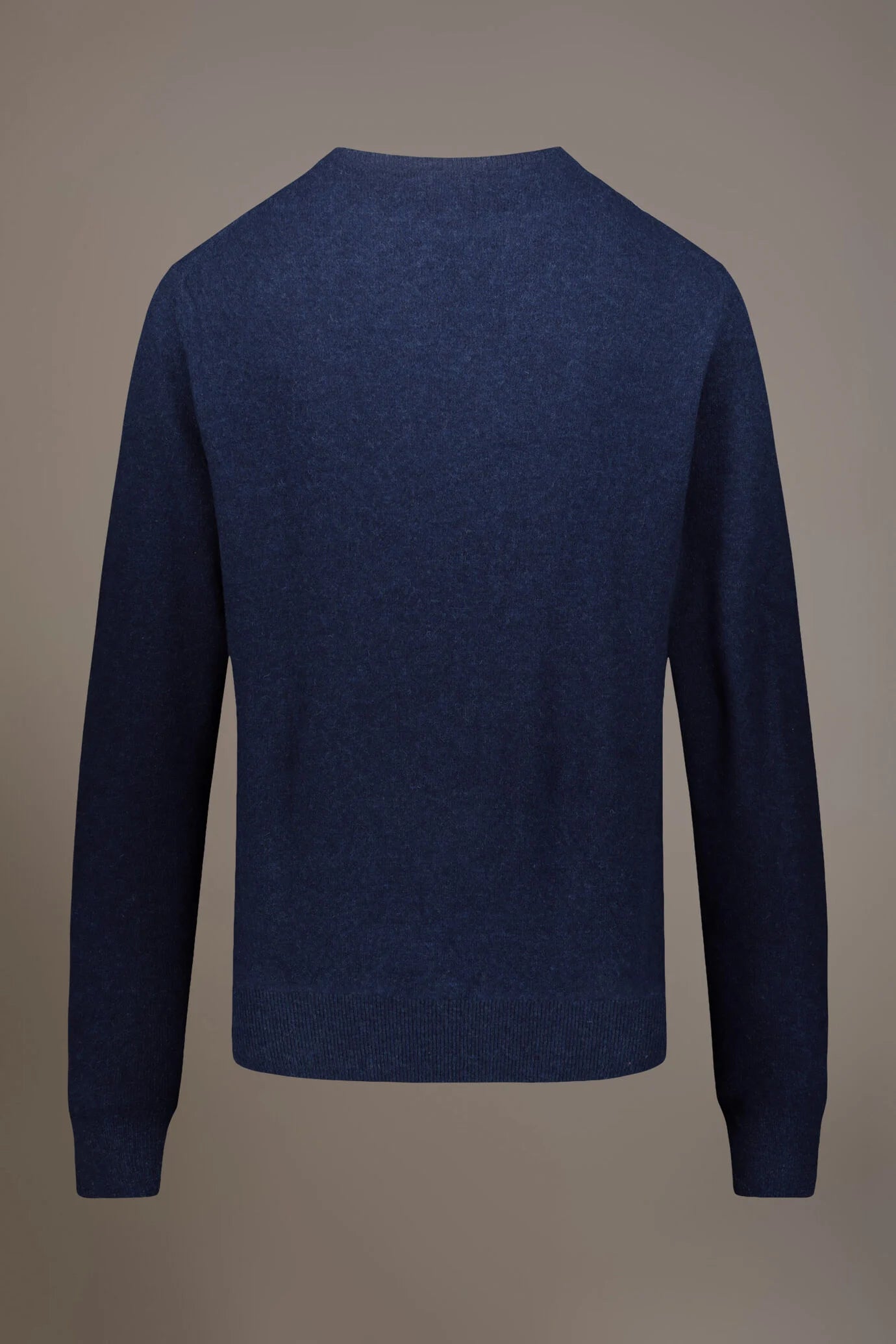 Round neck lambswool blend sweater