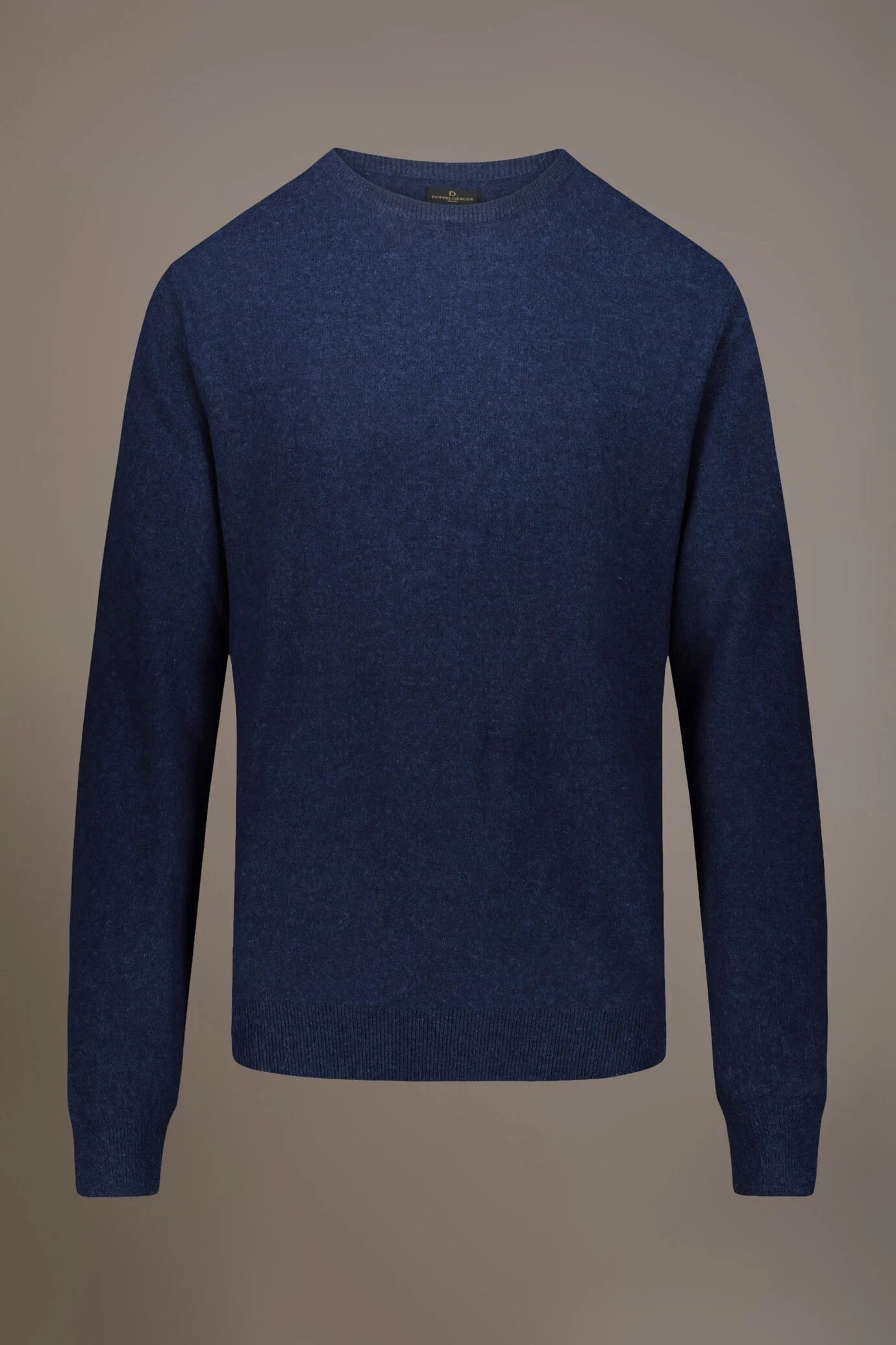 Round neck lambswool blend sweater