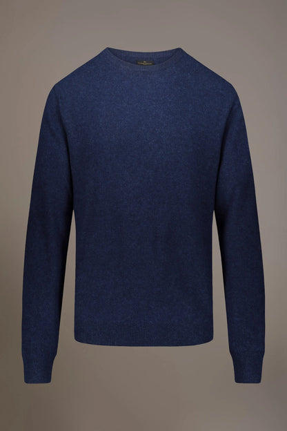Round neck lambswool blend sweater