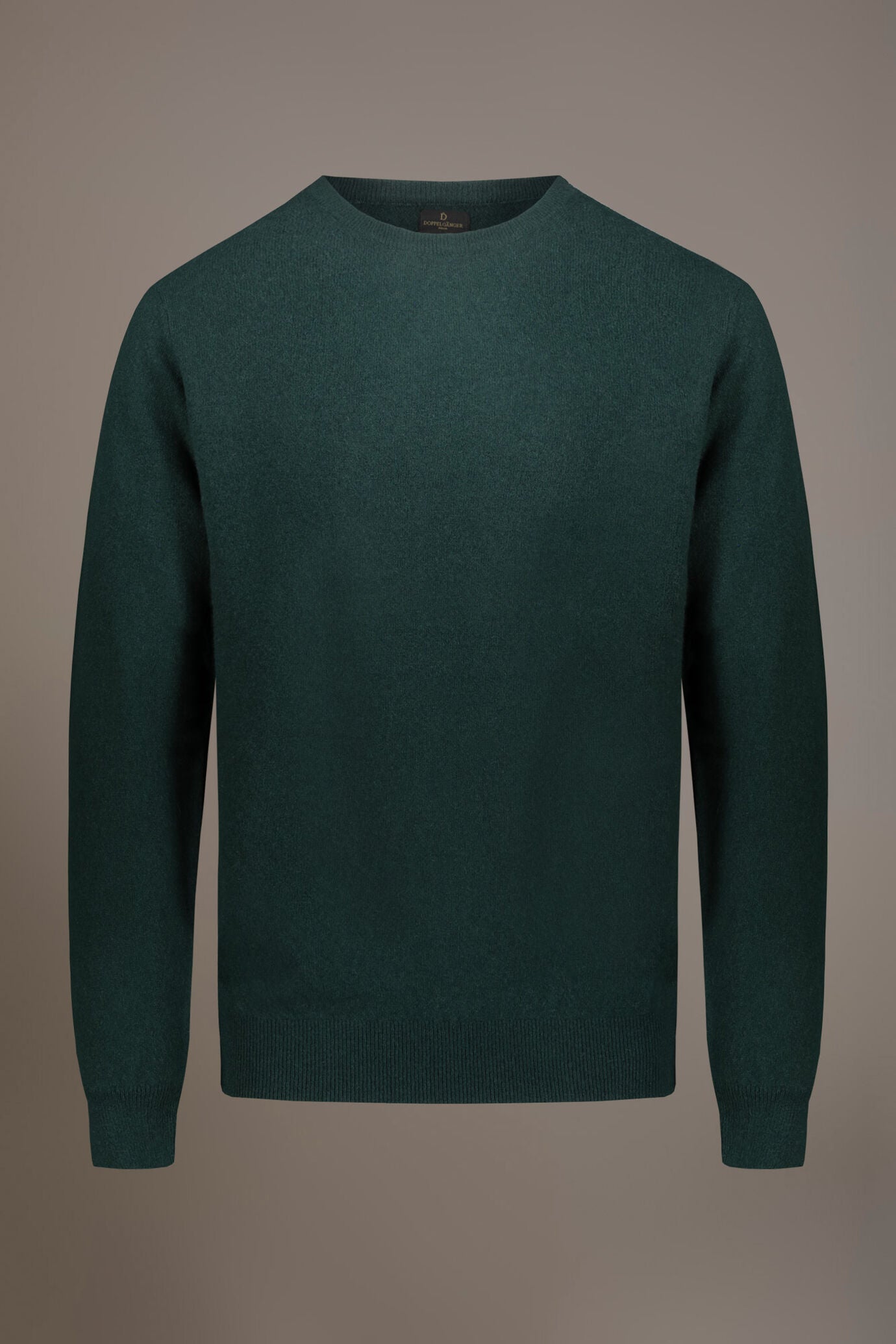 Round neck lambswool blend sweater
