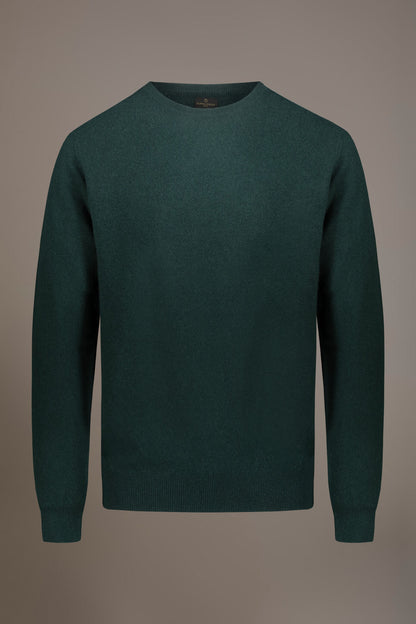 Round neck lambswool blend sweater