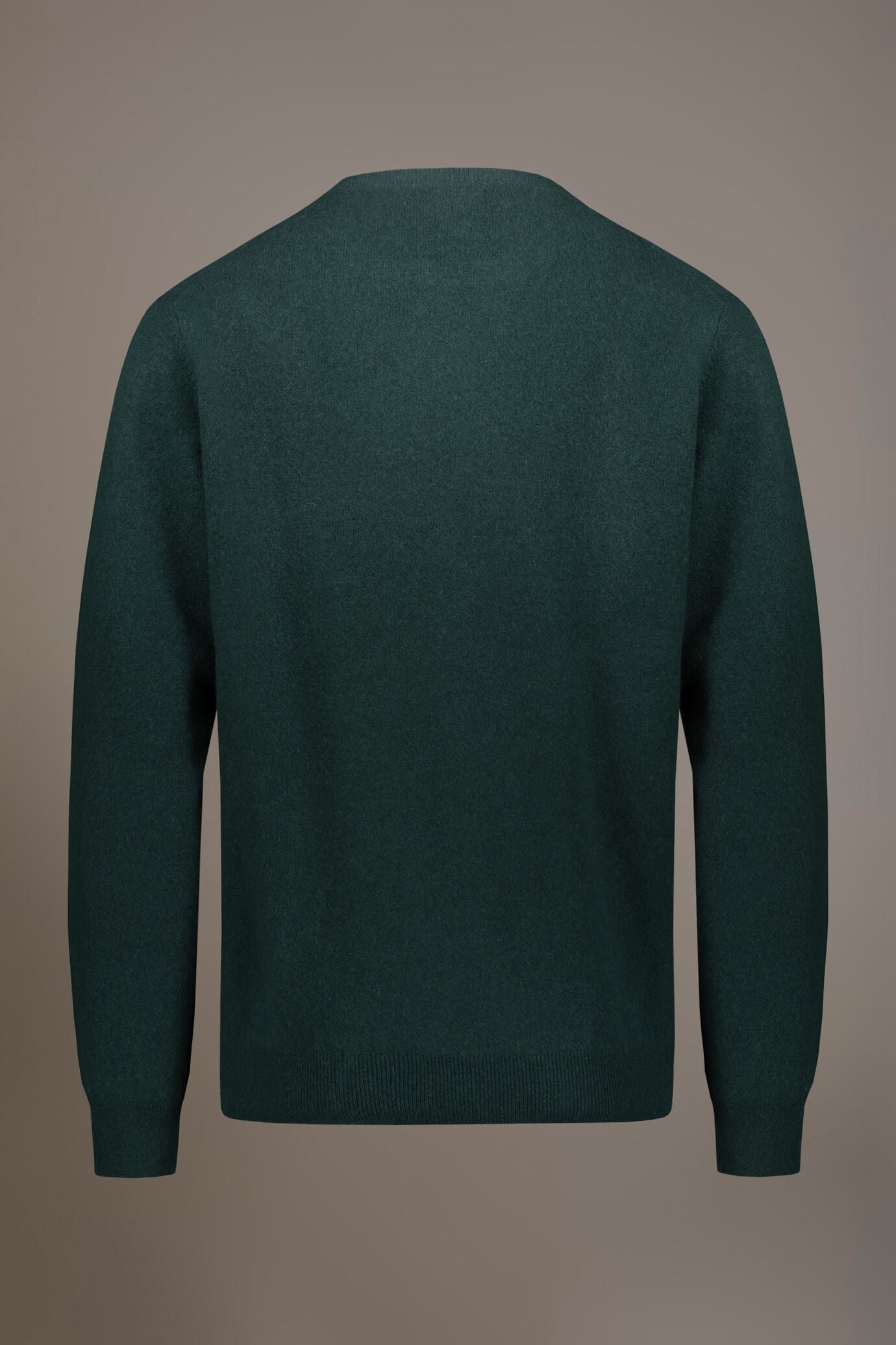 Round neck lambswool blend sweater