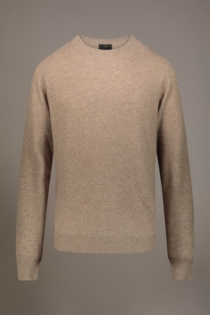 Round neck lambswool blend sweater