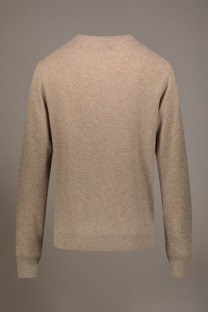 Round neck lambswool blend sweater