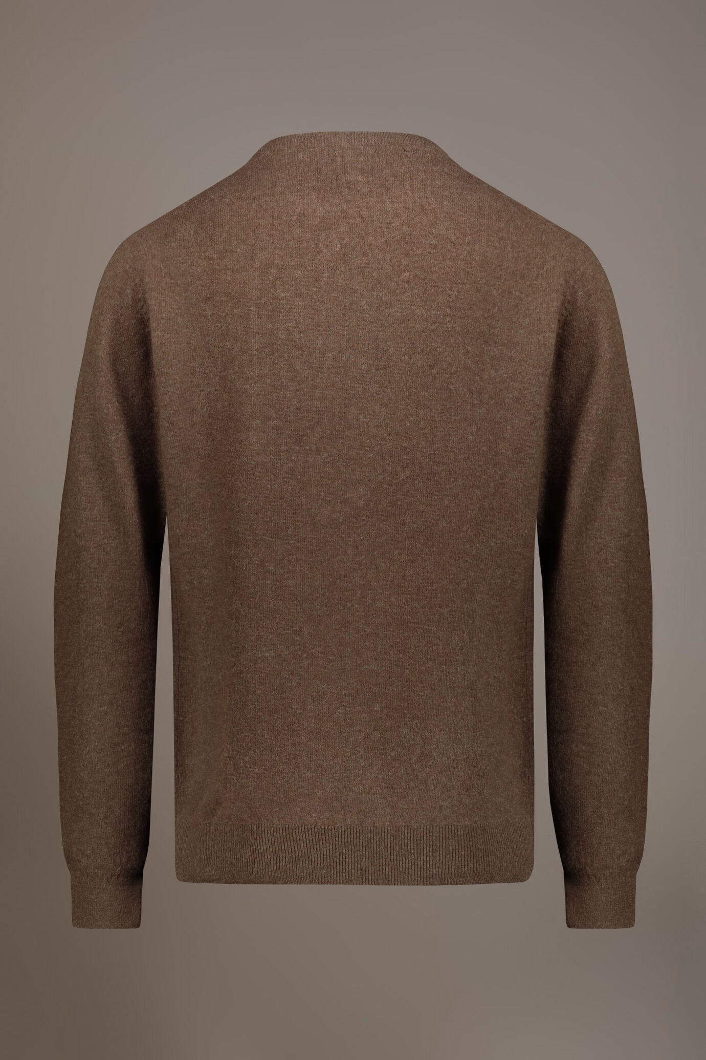 Round neck lambswool blend sweater