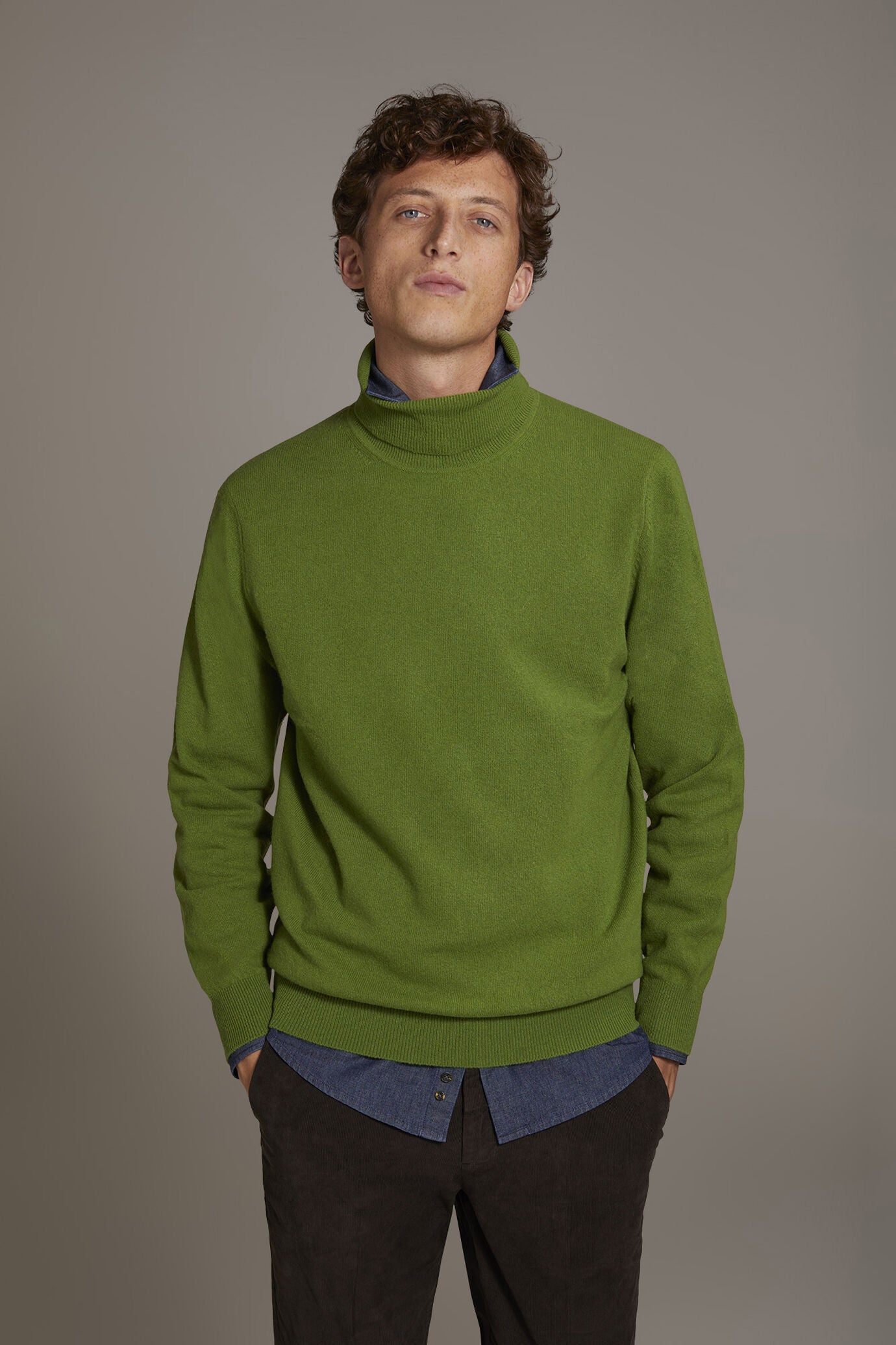 Turtleneck lambswool blend sweater