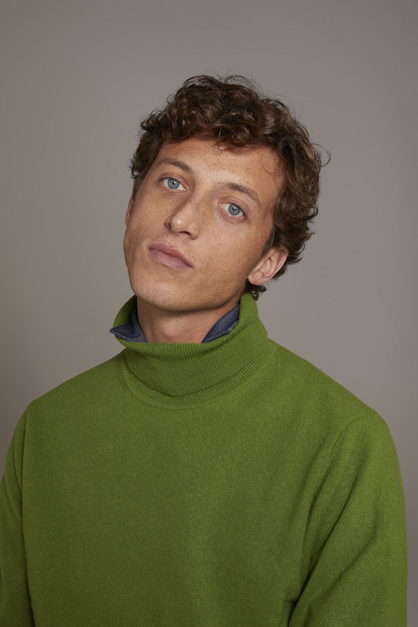 Turtleneck lambswool blend sweater