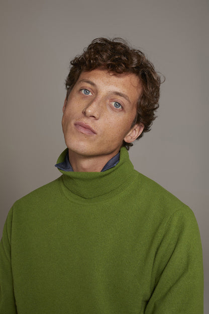 Turtleneck lambswool blend sweater