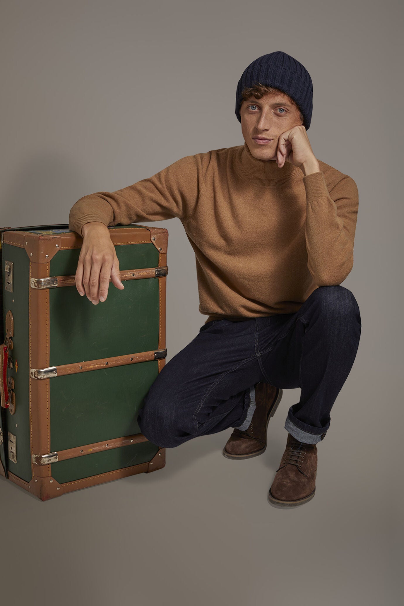 Turtleneck lambswool blend sweater