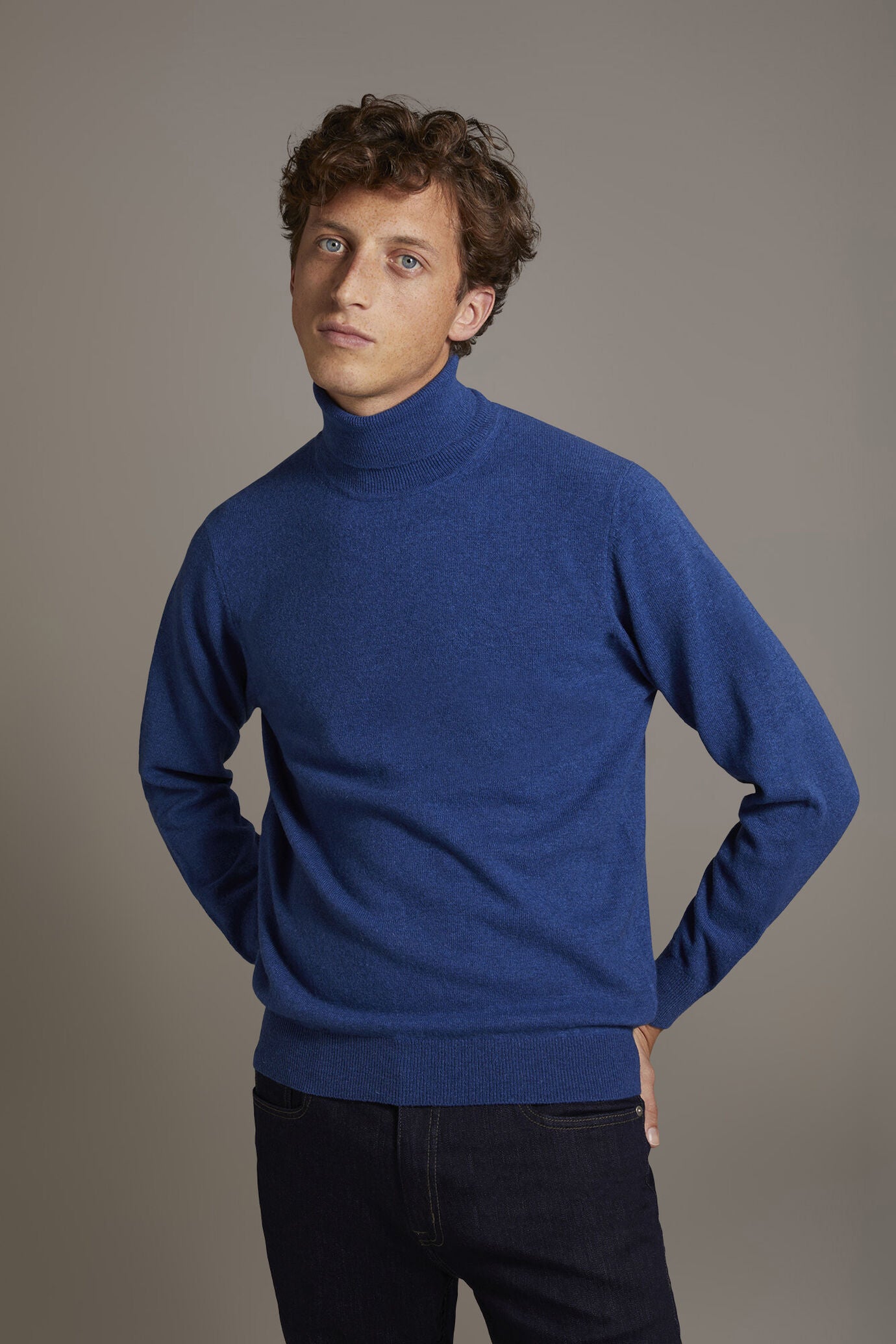 Turtleneck lambswool blend sweater