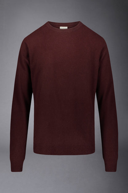 Round neck sweater 100% cashmere