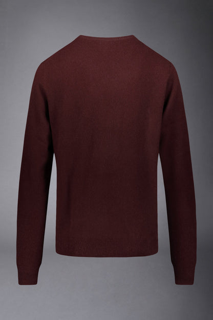 Round neck sweater 100% cashmere