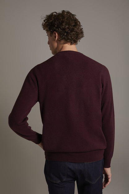 Round neck sweater 100% cashmere