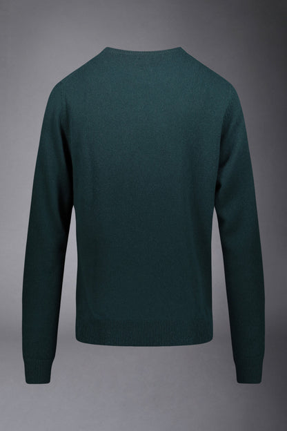 Round neck sweater 100% cashmere