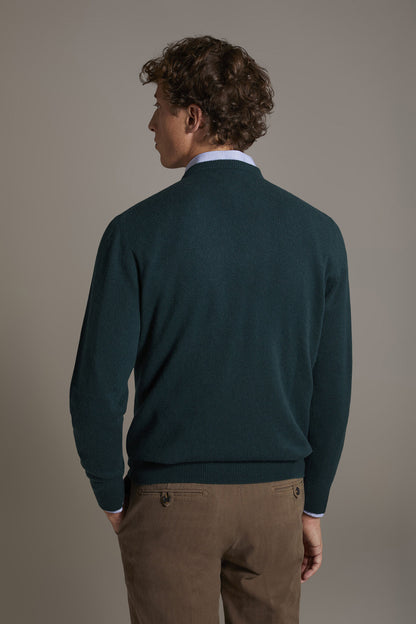 Round neck sweater 100% cashmere