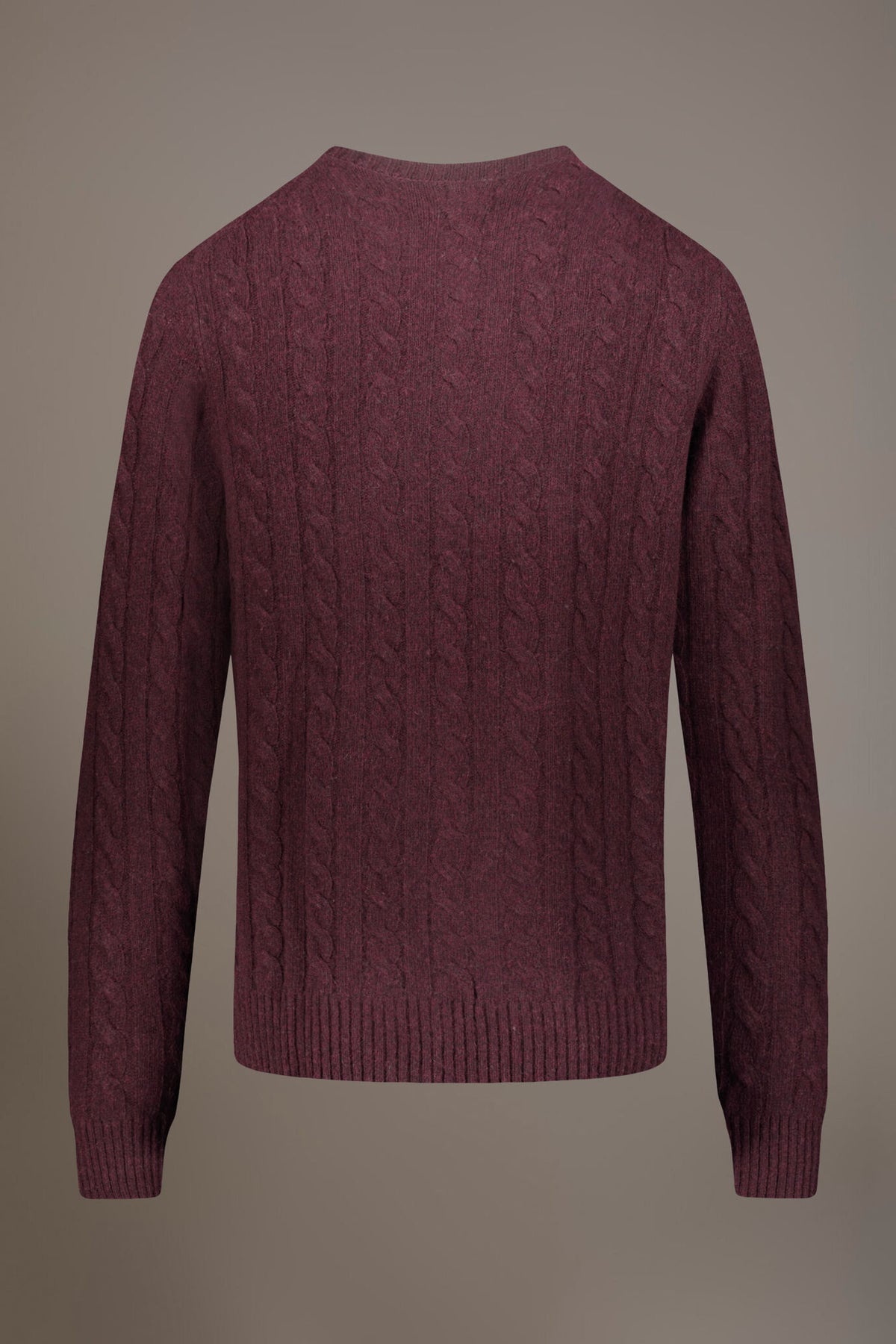 Round neck lambswool blend sweater