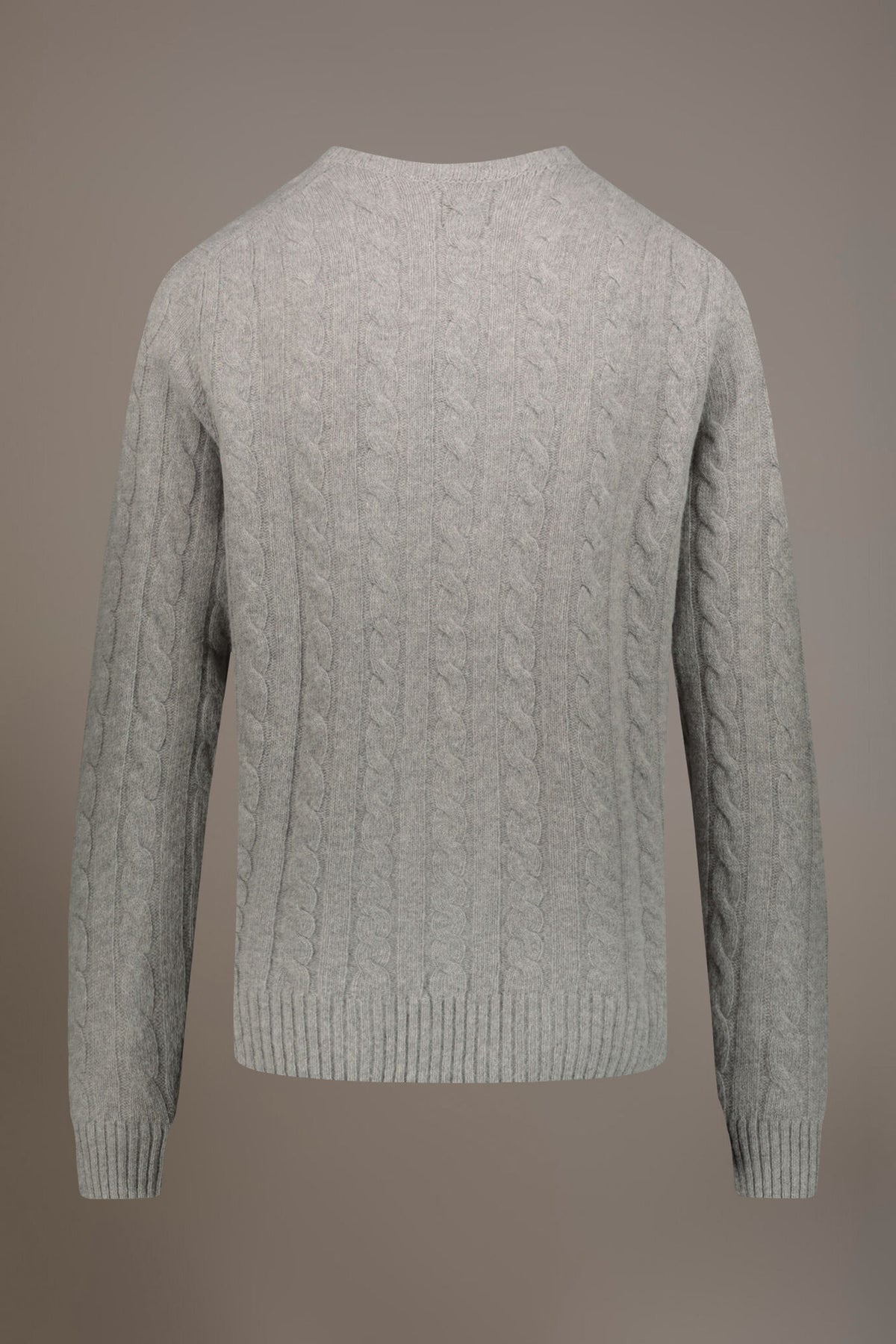 Round neck lambswool blend sweater