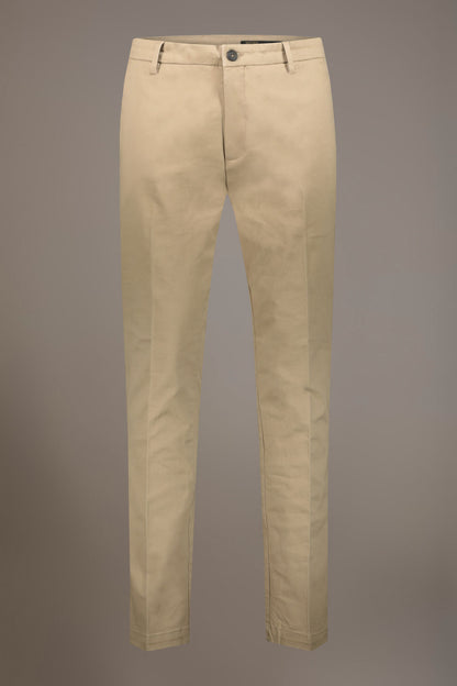 Men's classic regular fit chino pants stretch twill fabric