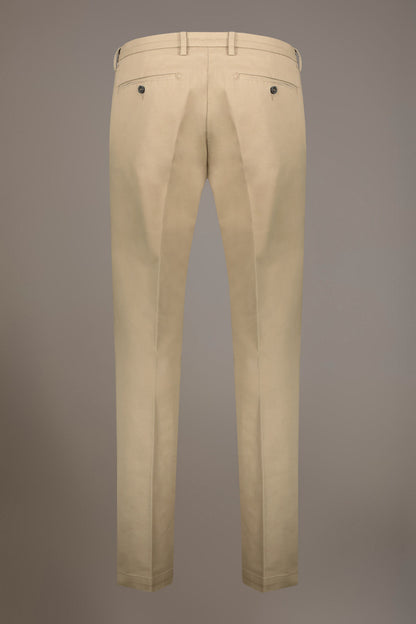 Men's classic regular fit chino pants stretch twill fabric