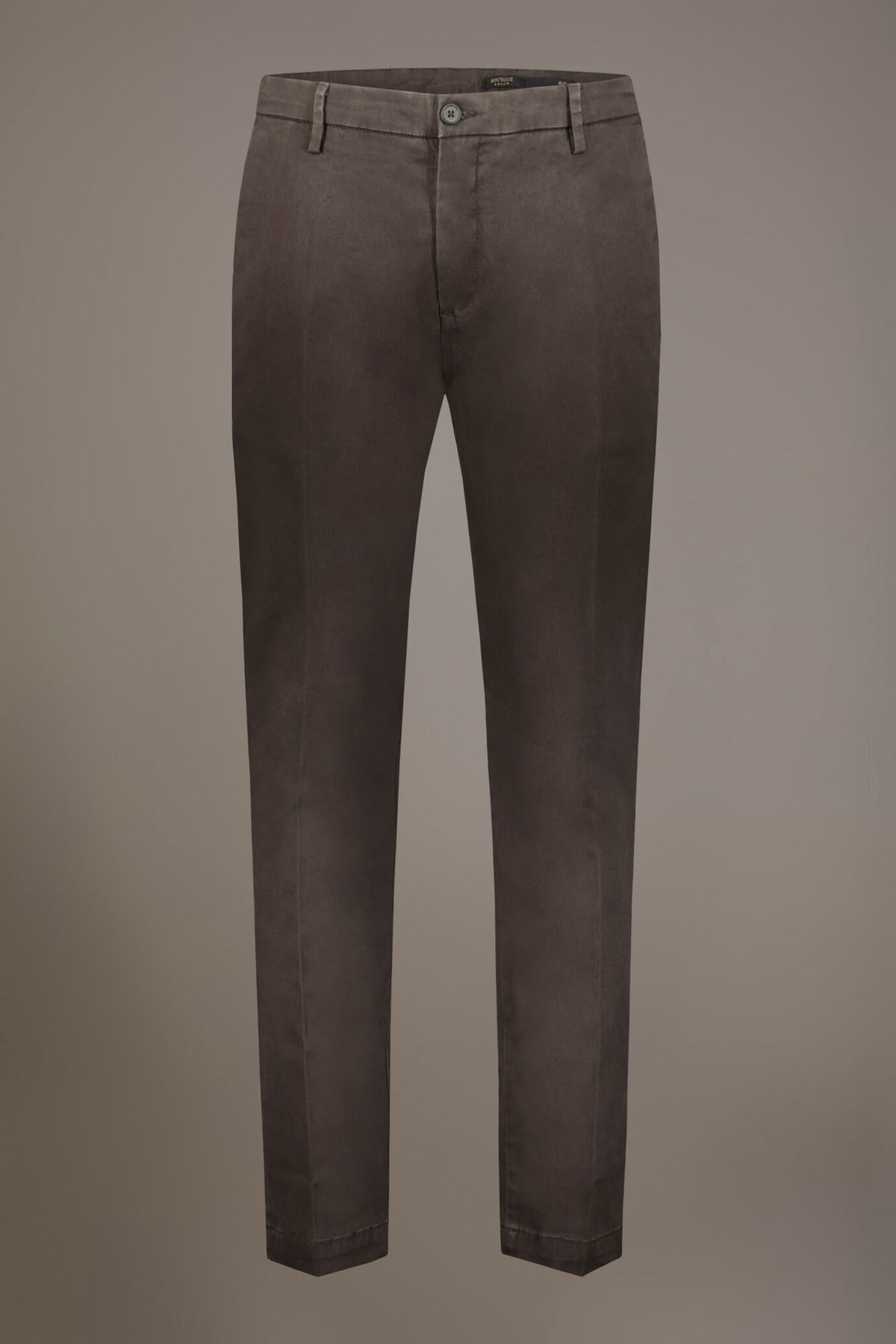 Men's classic regular fit chino pants stretch twill fabric