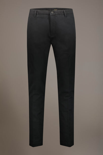 Men's classic regular fit chino pants stretch twill fabric