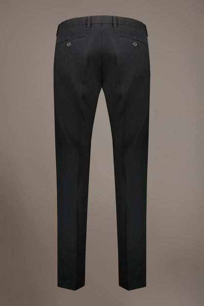 Men's classic regular fit chino pants stretch twill fabric