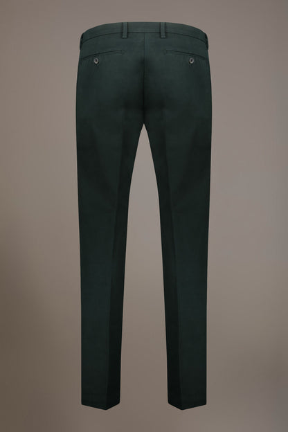 Men's classic regular fit chino pants stretch twill fabric