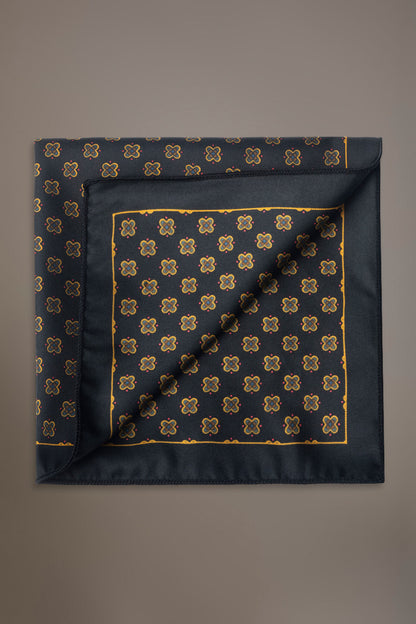 Patterned printed twill Pochette