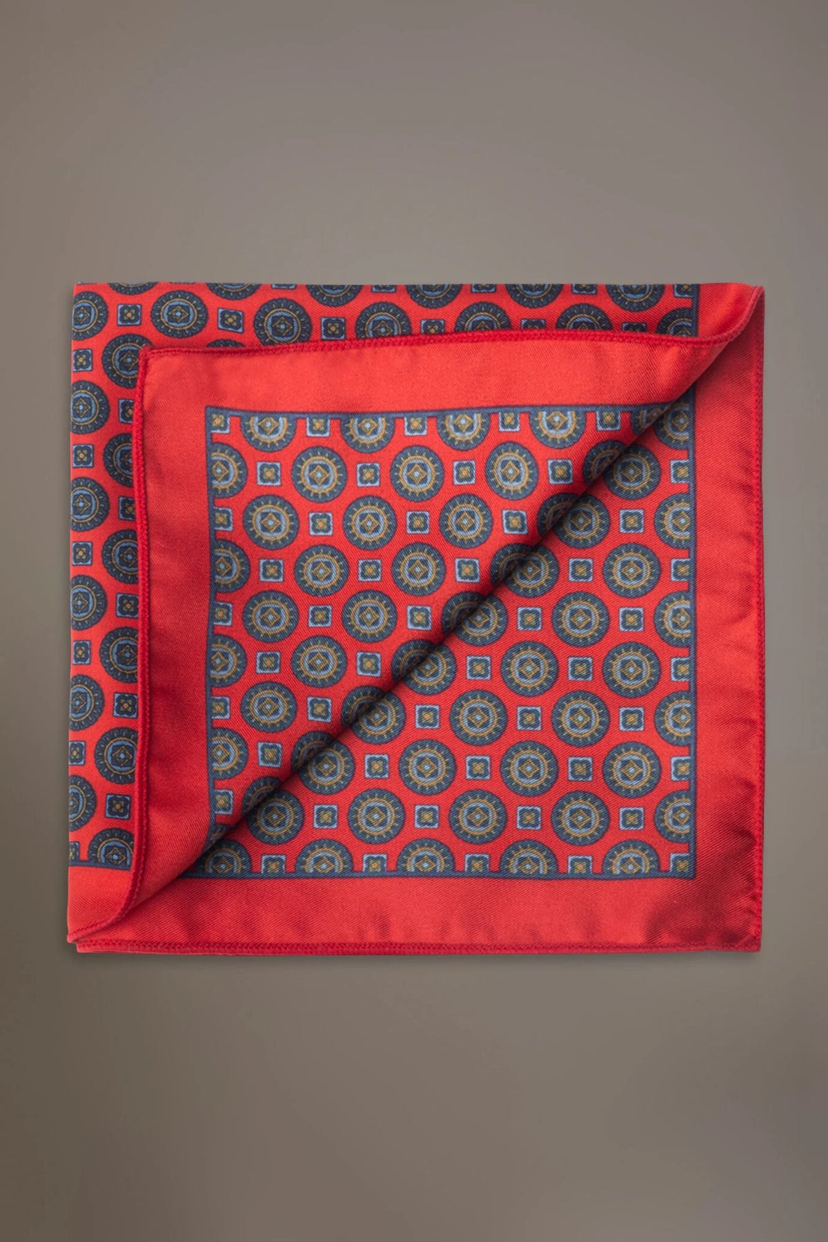 Patterned printed twill Pochette