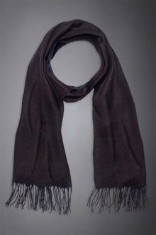Solid color double face shawl