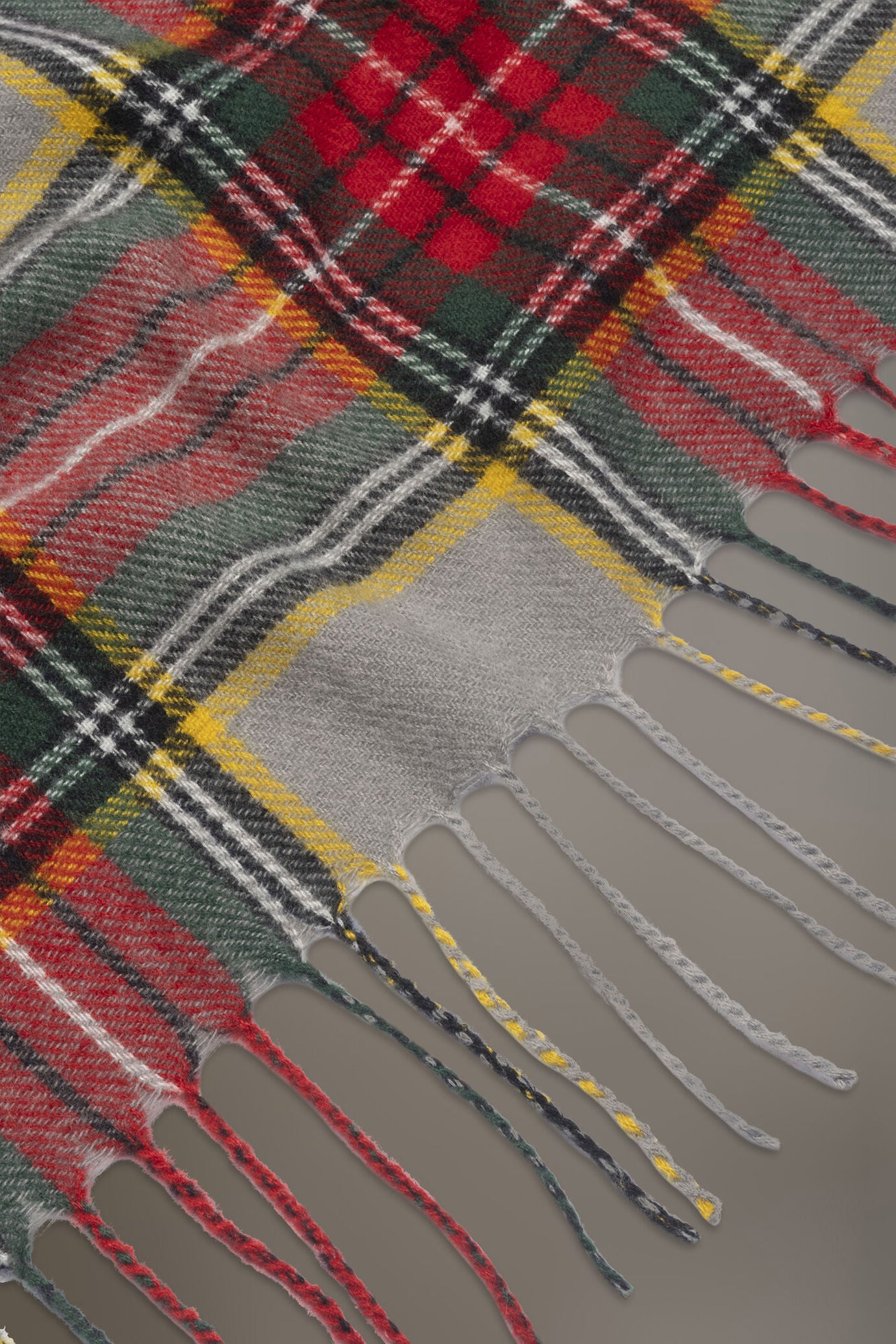 Tartan design shawl