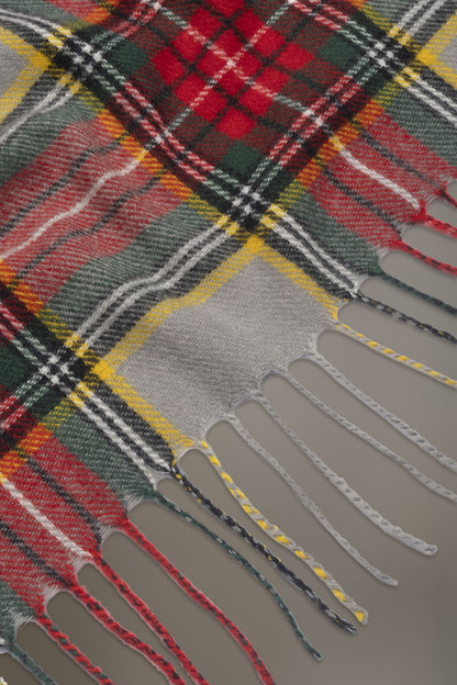 Tartan design shawl