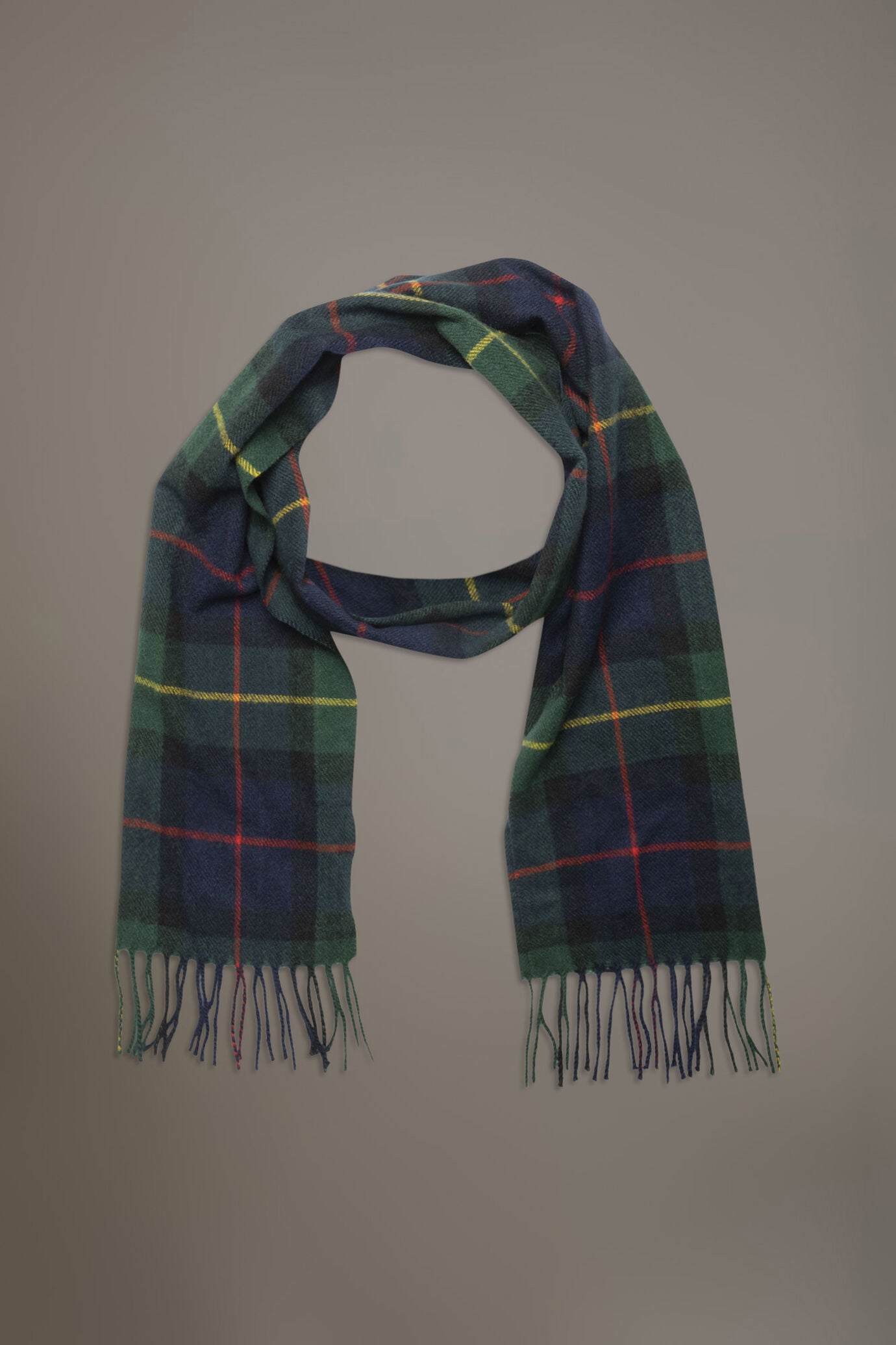Tartan design shawl