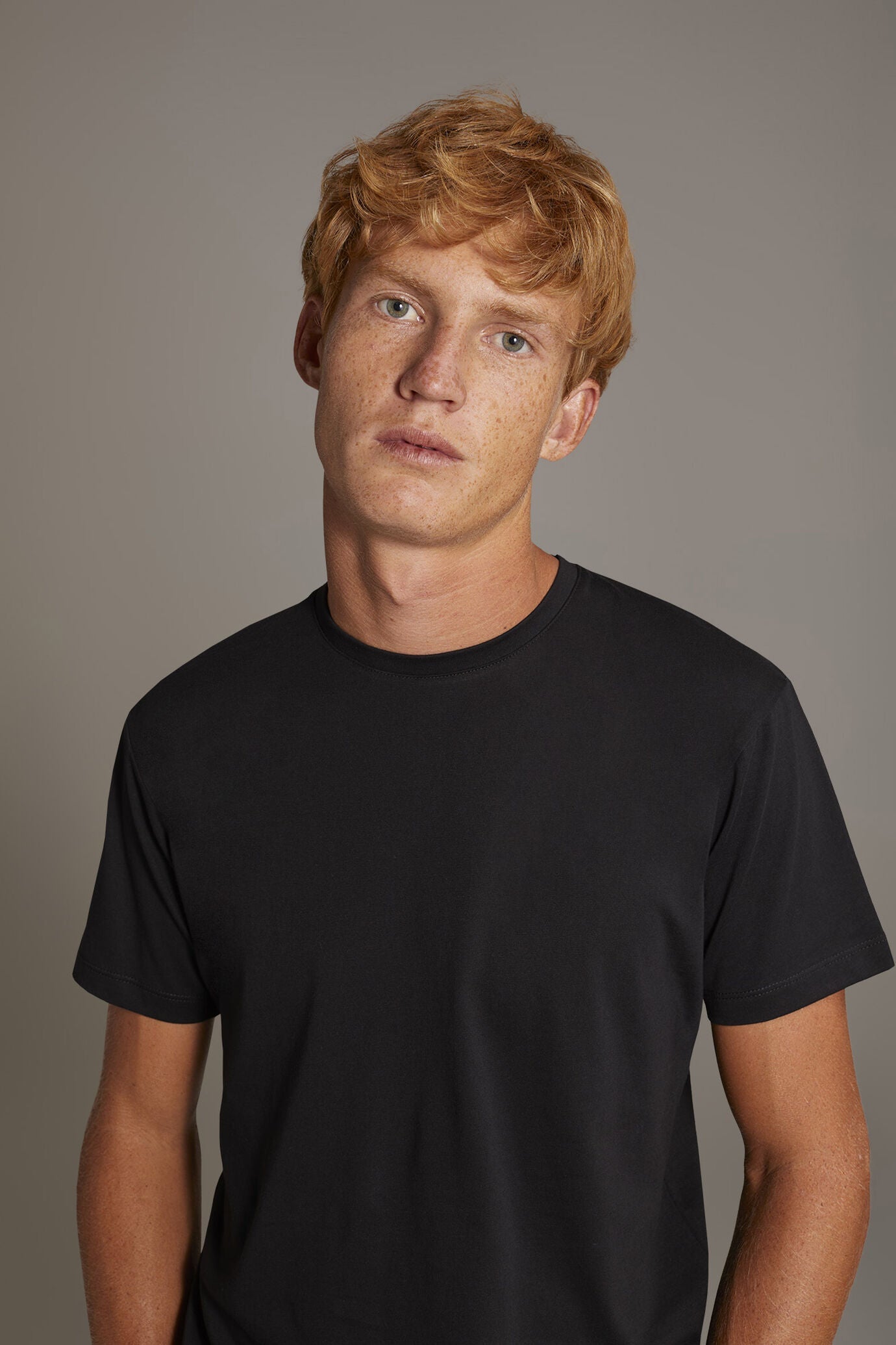 100% cotton made in Italy round neck t-shirt