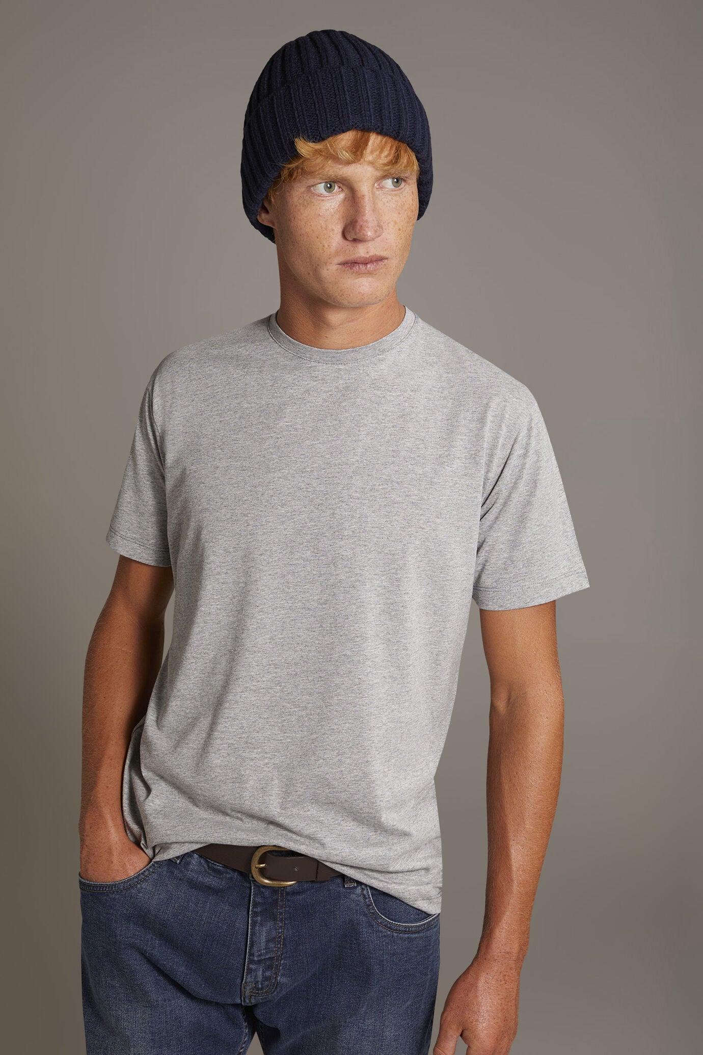 100% cotton made in Italy round neck t-shirt