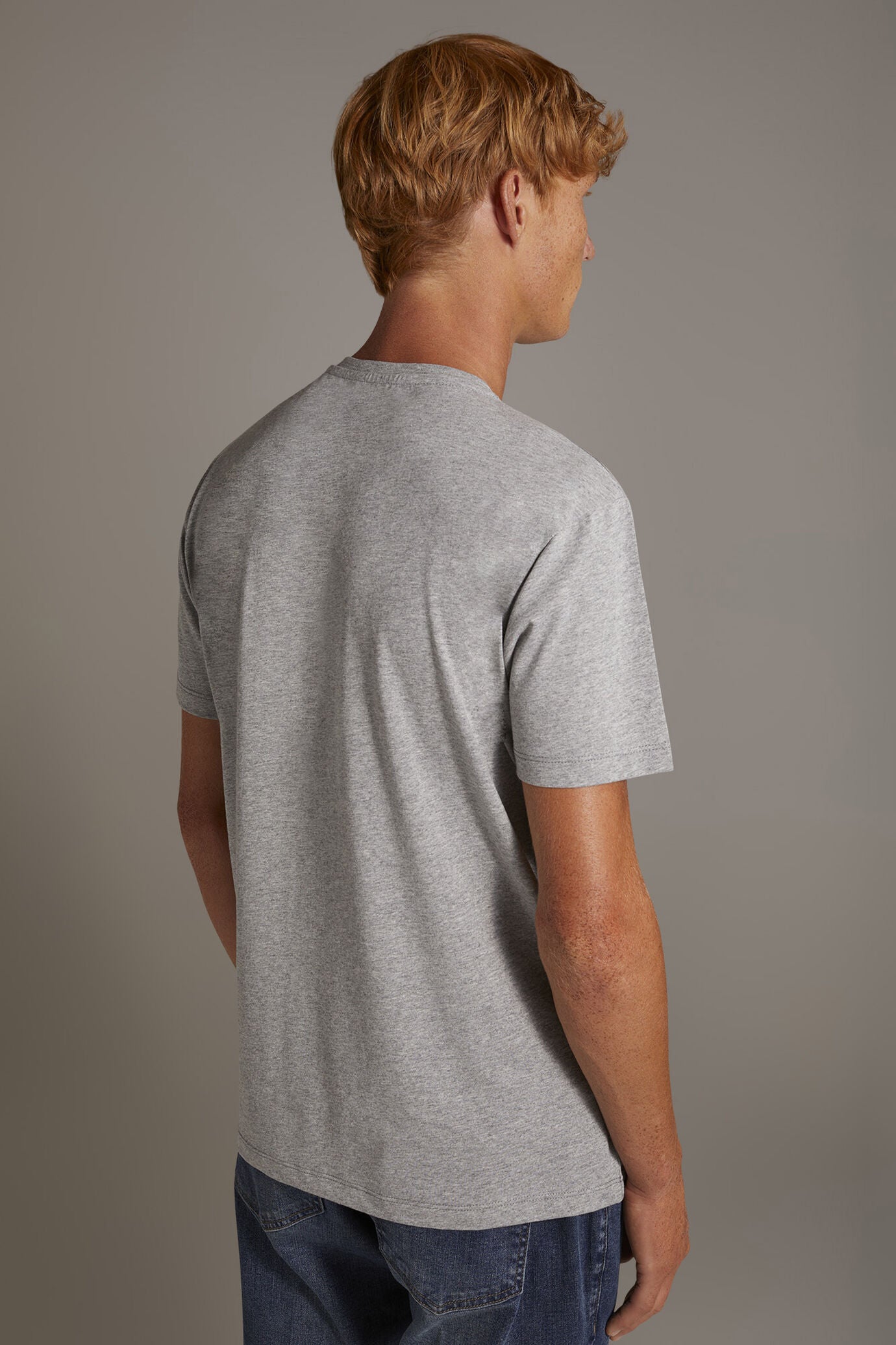 100% cotton made in Italy round neck t-shirt