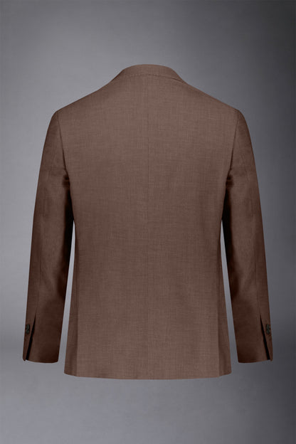 Men's single-breasted suit regular fit bird's eye fabric