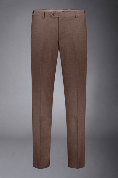 Men's single-breasted suit regular fit bird's eye fabric