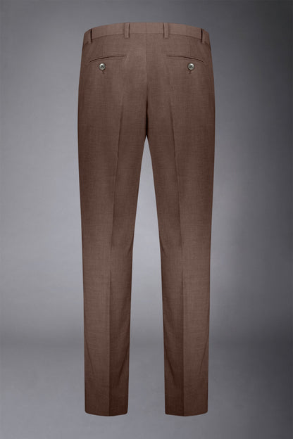 Men's single-breasted suit regular fit bird's eye fabric