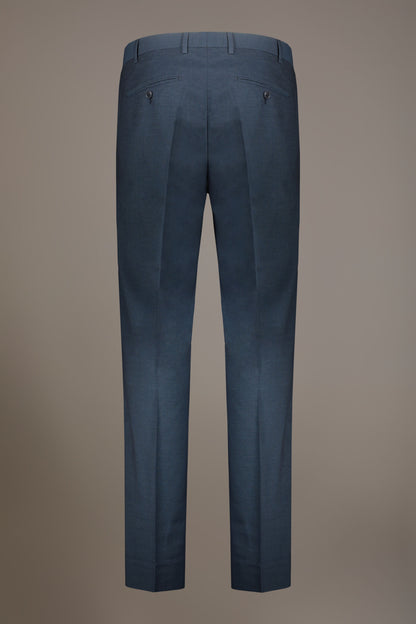Men's single-breasted suit regular fit bird's eye fabric