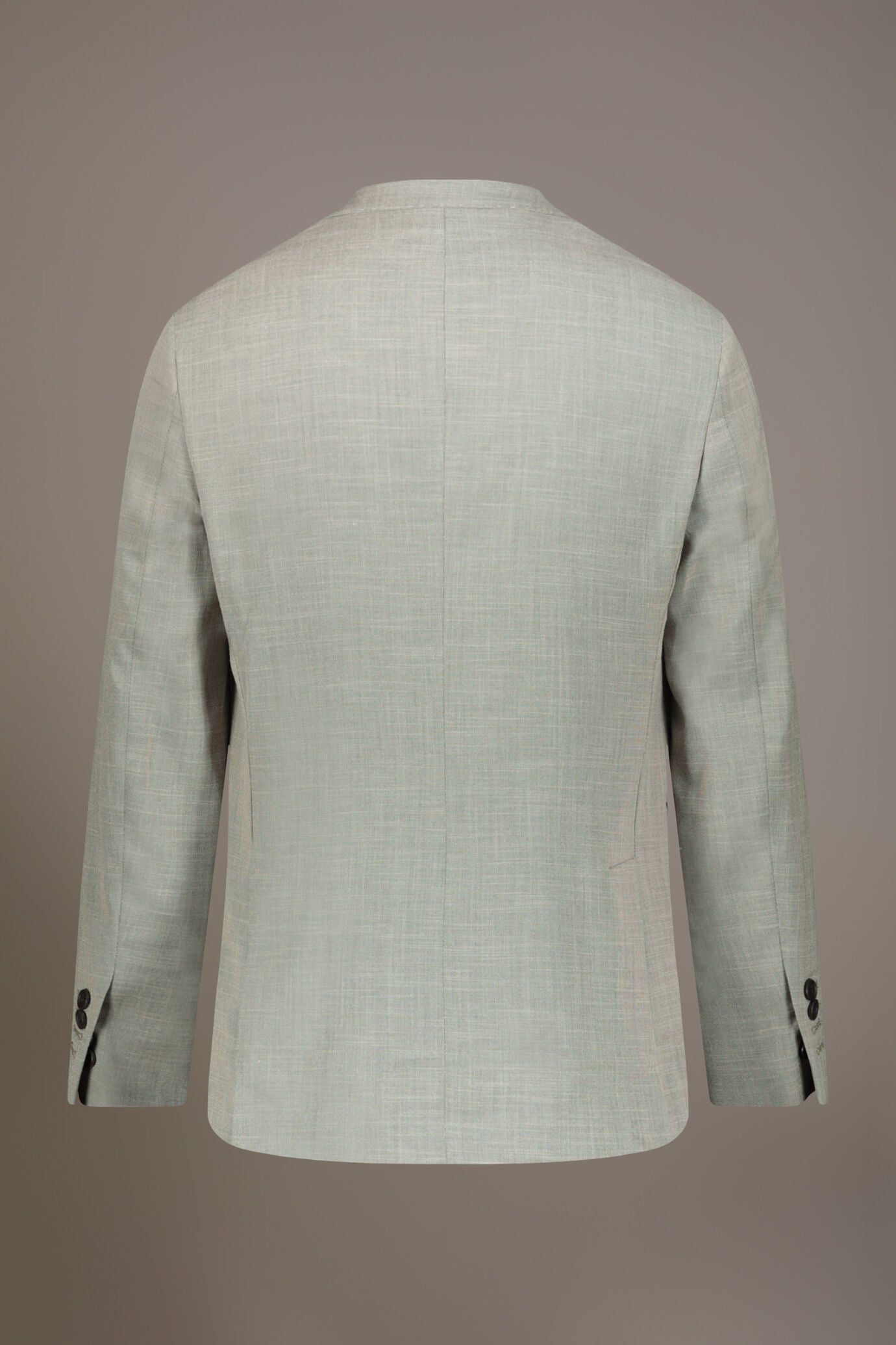Regular fit single-breasted suit in grisaille fabric