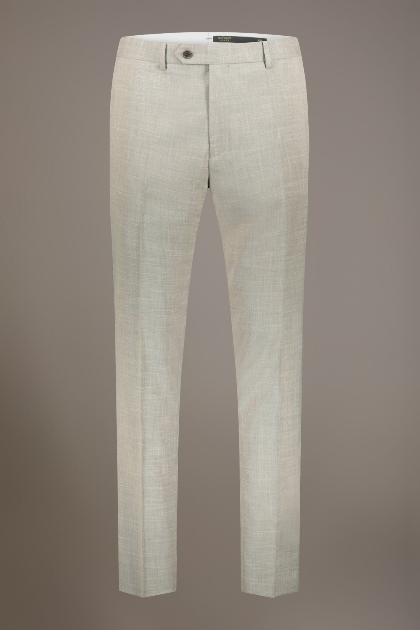 Regular fit single-breasted suit in grisaille fabric